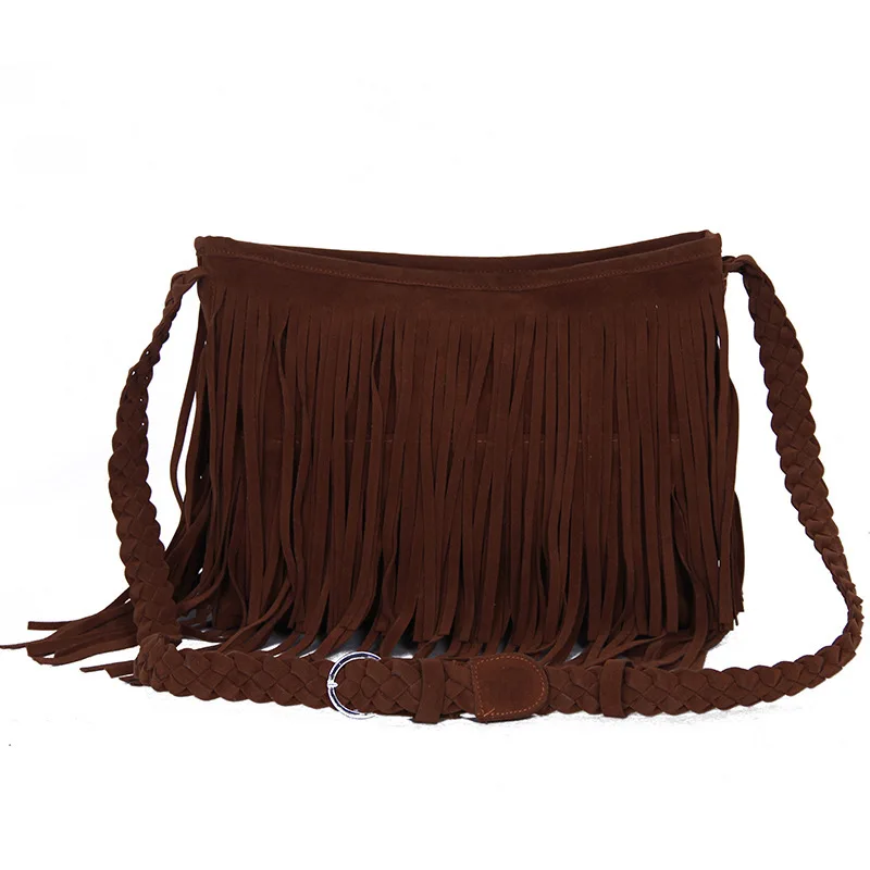 X Online Лидер продаж женская модная сумка с кисточками мессенджер из искусственной