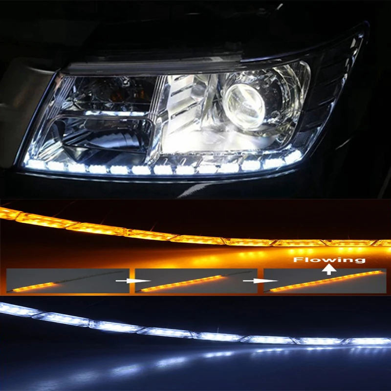 2 шт. автомобильный гибкий светодиодный светильник с переключателем рыцарь