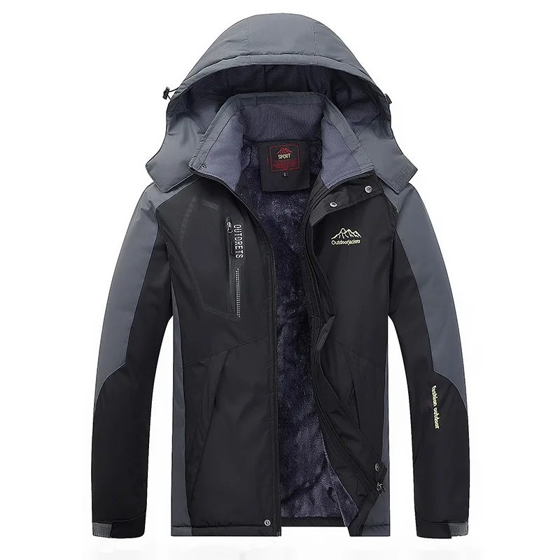 

Men's Ski Jacket Thermal Warmth Snowboarding Jacket Breathable Plus Size Sports Jacket For Camping Snowing Free Shipping