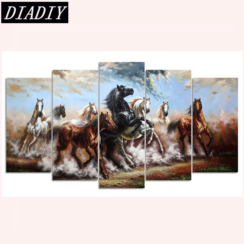 Алмазная вышивка лошади алмазные картины сделай сам полная мозаика настенные