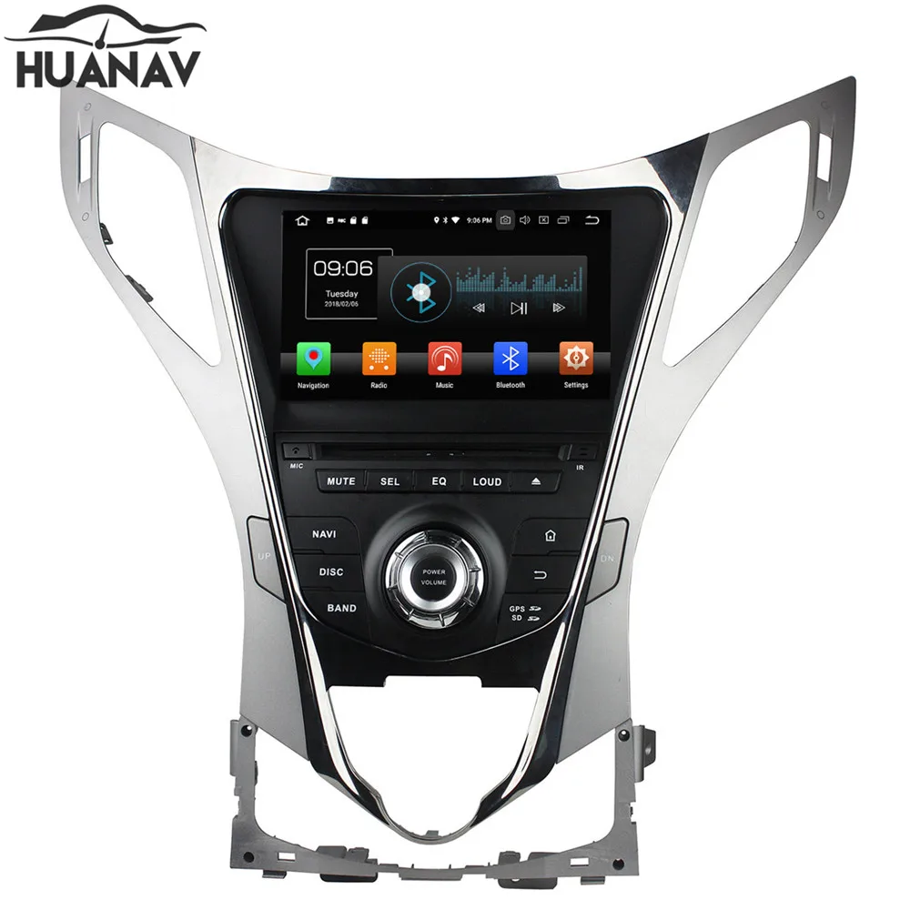 HUANVA Android 8 0 без DVD плеера GPS навигация для Hyundai AZERA Grandeur i55 2011 + головное устройство