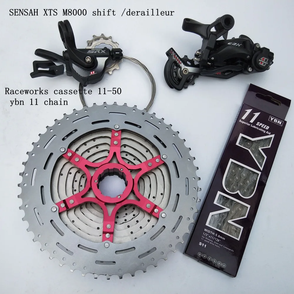 Набор велосипедных компонентов MTB 1*11 скоростей 11-50T кассета переключатель