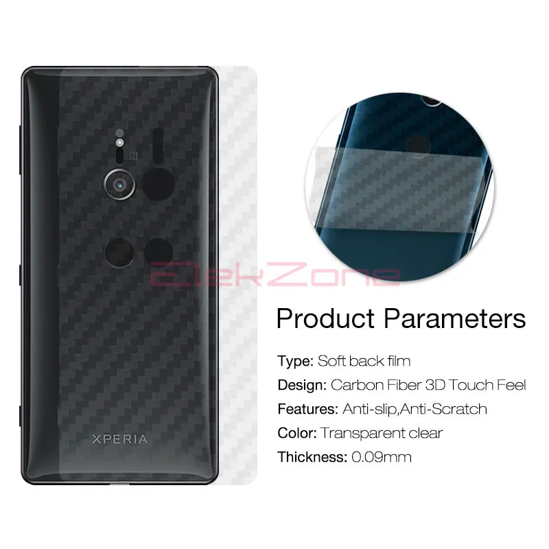 5 шт./лот для Sony XA XA1 XA2 Ultra XZ Premium 3D углеродное волокно протектор Xperia XZ1 XZ2 Compact Plus