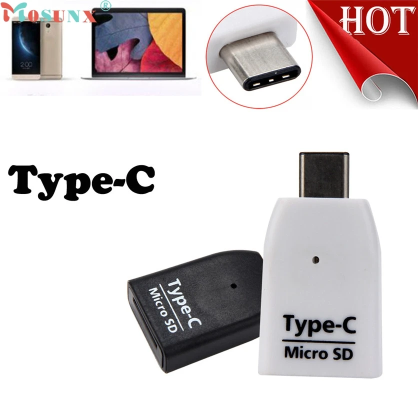 Mosunx заводская цена разъем USB 3,1 тип-c для микро-sd SDXC TF кард-ридер для Macbook для смартфонов Dec5 Прямая
