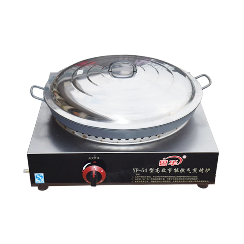 Настольная жареная булочка плита коммерческая газовая блинная машина