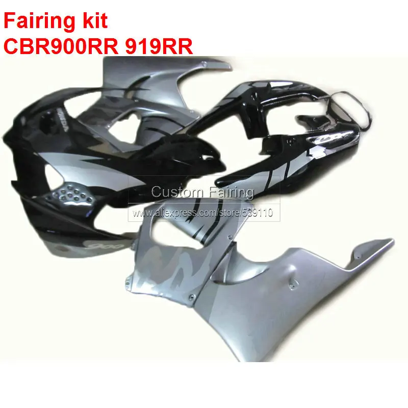 Совершенно новые обтекатели для HONDA cbr900rr CBR 919RR 98 99 (серебро + белое пламя) стикер