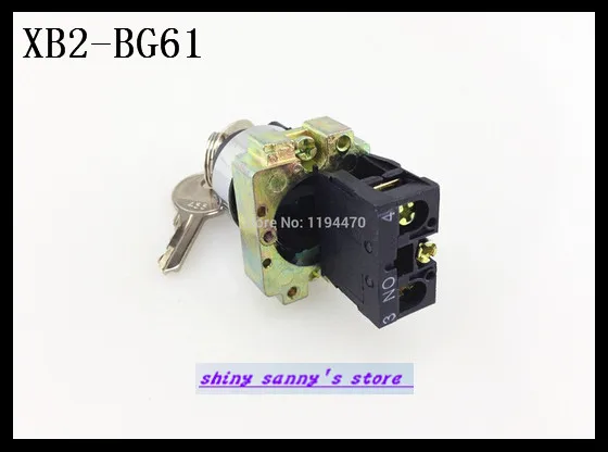 4 шт./лот XB2 BG61 2 Позиция 1 NO нормально открывается N/O переключатель с кнопкой сброс