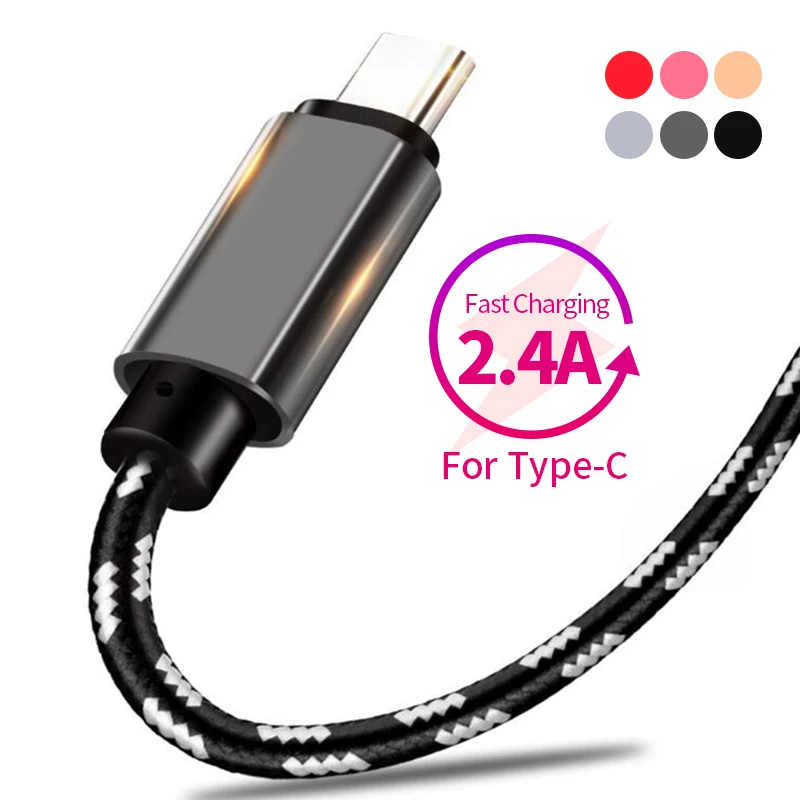 Кабель USB Type C для Samsung Galaxy A3 A5 A7 2017 A9 2018 A40 A50 A80 A90 A51 A71 кабель быстрой зарядки и