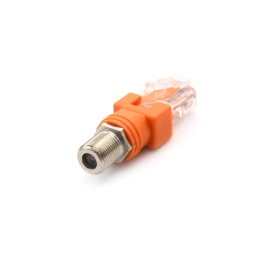 F-тип соединитель RF мама к RJ45 Мужской коаксиальный баррель муфта адаптер коаксиальный адаптер RJ45 К RF разъем
