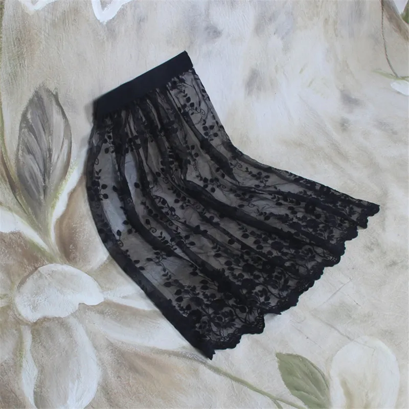 Женская кружевная Юбка миди с высокой талией и цветочным принтом|waist midi skirt|midi
