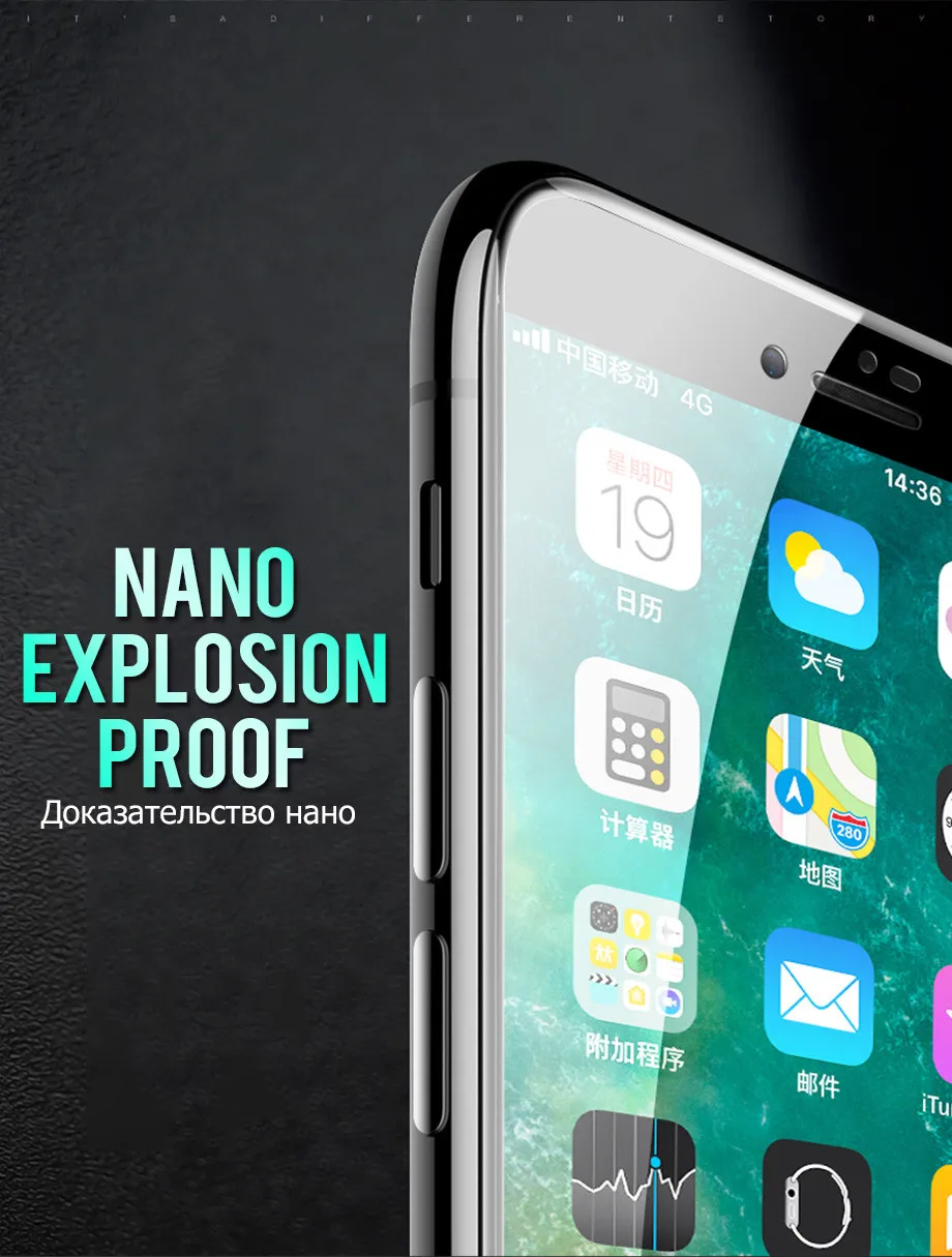 Suntaiho полное покрытие 6D закаленное Стекло для iPhone 11 Pro X 7 8 6splus Экран среднего класса против царапин для iPhone XR XS 11» бетонный завод защитная пленка