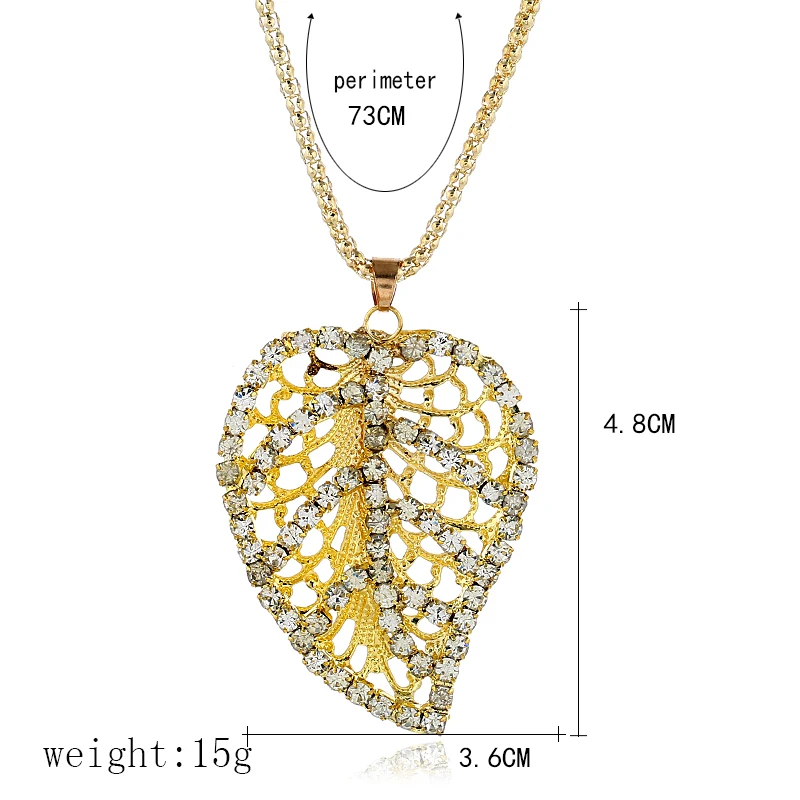 Модное универсальное изысканное металлическое женское ожерелье с подвеской