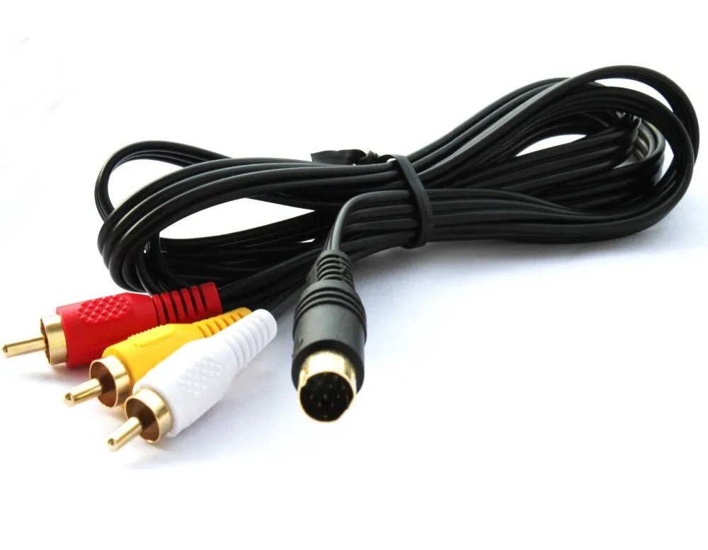 Fzqweg AV A/V аудио видео кабель золото шнур для Sega Saturn новая система|cord cable|cord goldcord plug |