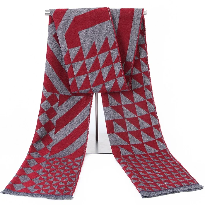 JW42-01 scarf 8 цветов, зимний шарф, искусственный волнистый дизайнерский шерстяной мужской шарф, роскошные модные женские шали, Тканый Жаккардовый мужской шарф - Цвет: JW42-01 scarf