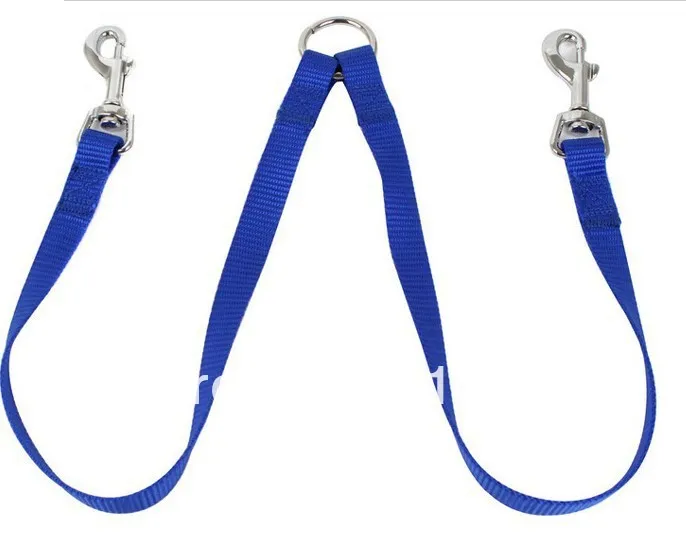 Бесплатная доставка муфта поводки для питомцев собак двухсторонний двойной