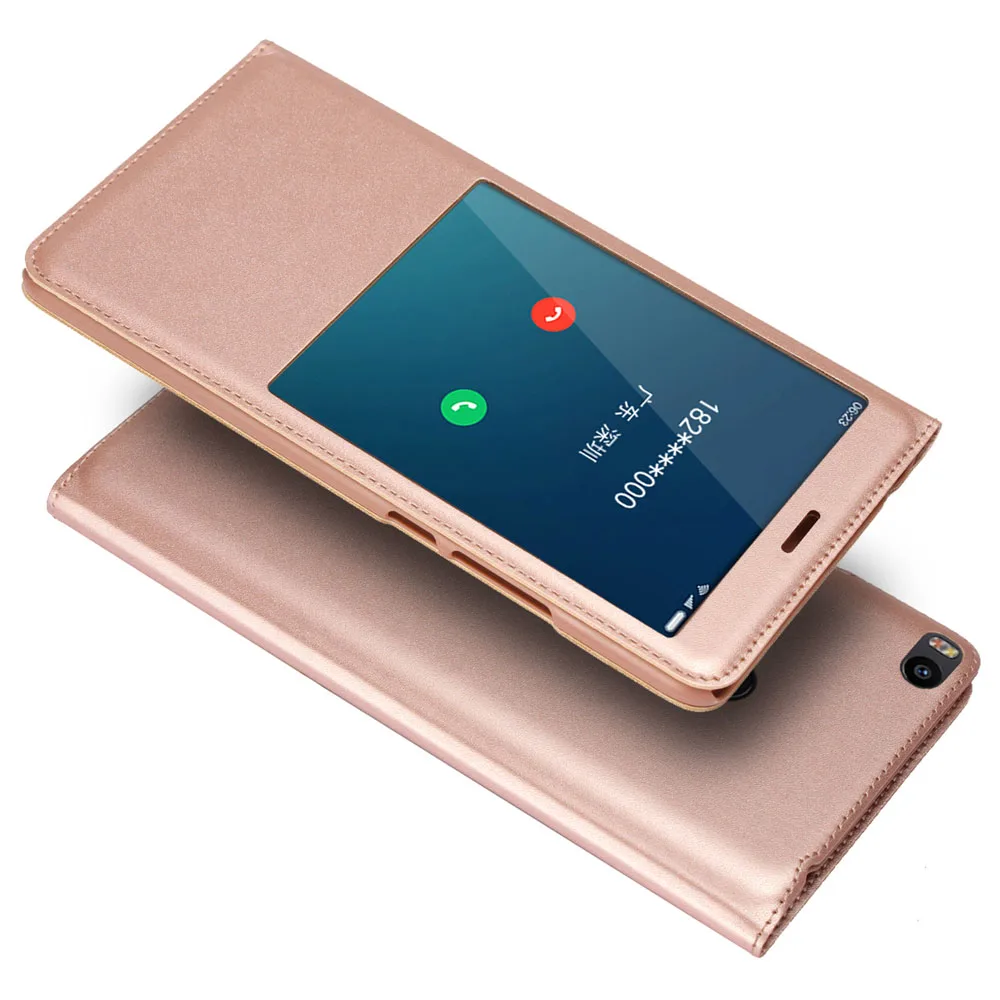 Uftemr чехол для телефона для Xiaomi mi MAX 2, чехол с окошком для просмотра ответа на звонки, кожаный чехол с откидной крышкой для mi max 2 max2, чехол-книжка