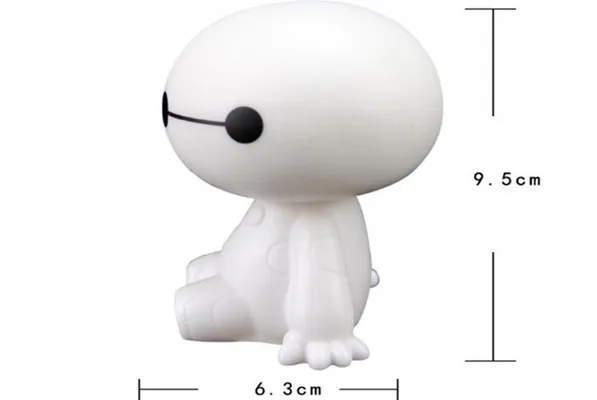Mr Tea Мультяшные Автомобильные украшения пластиковый робот Baymax качающаяся голова фигурка Авто интерьерные украшения большой герой кукла игрушки для интерьера