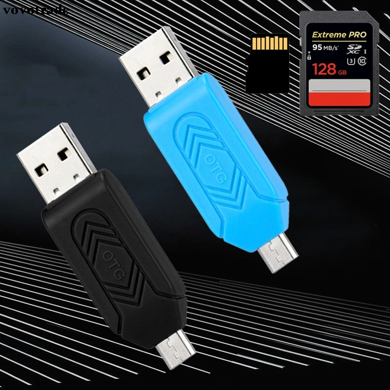 Новинка 2018 мини USB 2 0 + OTG Micro SD/SDXC TF кард ридер адаптер U диск для сотового телефона