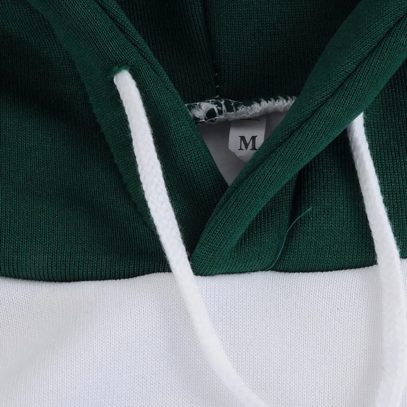 2018 зеленые толстовки для бега Женская Толстовка на осень и зиму с принтом