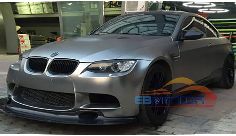 GT4 стиль Настоящее углеродное волокно передний спойлер для BMW 3 серии E90 E92 E93 M3 Coupe