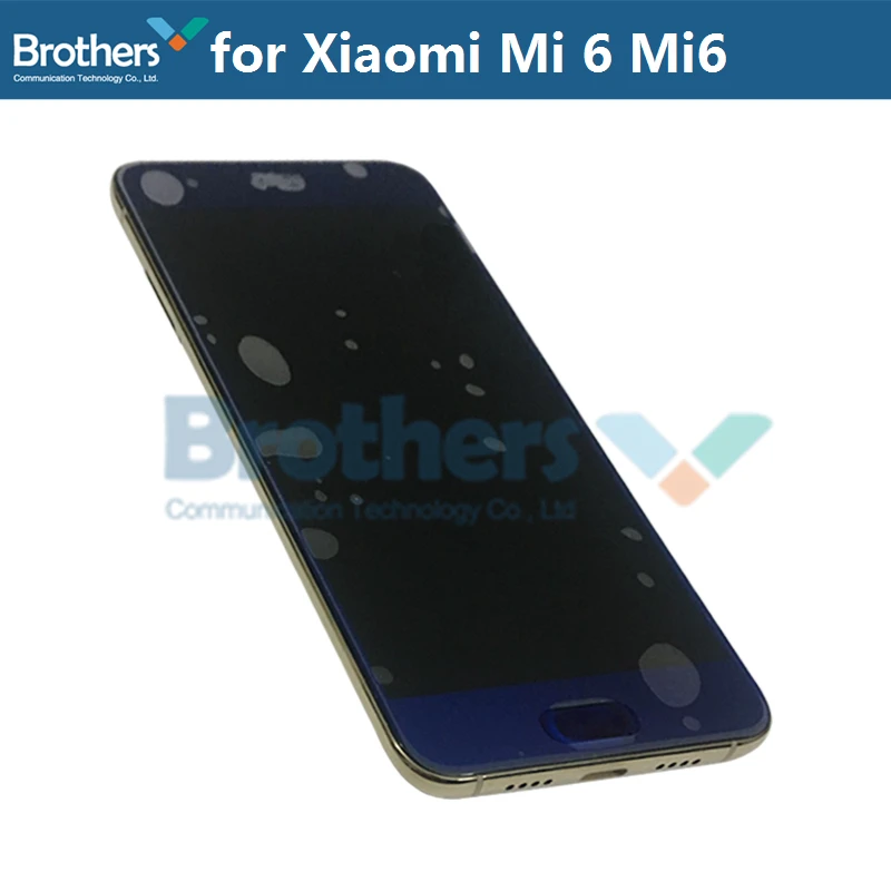 ЖК-экран для Xiaomi Mi 6 ЖК-дисплей Mi6 с рамкой отпечатков пальцев Сенсорный экран