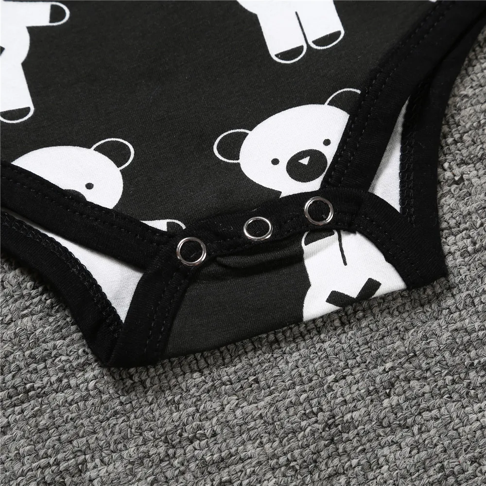 Зимние комбинезоны для новорожденных 2018 милые джемперы с медведем маленьких