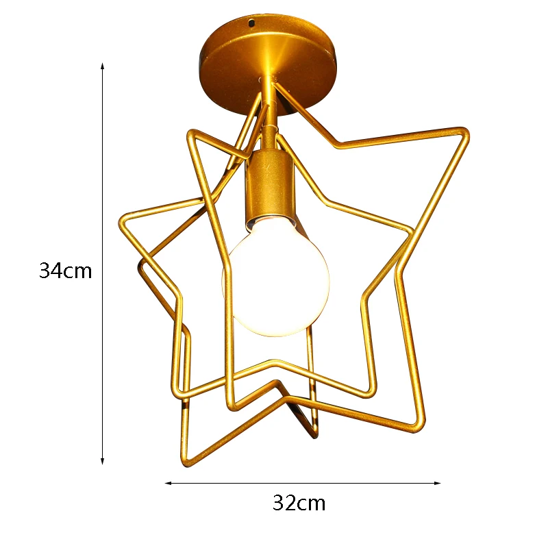 Скандинавский креативный Золотой подвесной светильник LED E27 индивидуальная