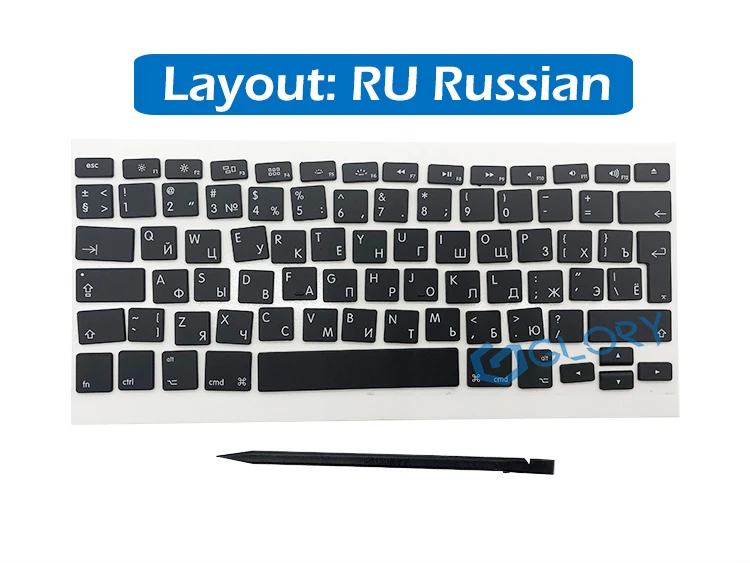AP02 ключ набор, США, Великобритания, французский, русский, Пособия по немецкому языку датский шведский для Macbook Pro A1278 A1286 A1297 колпачки Замена