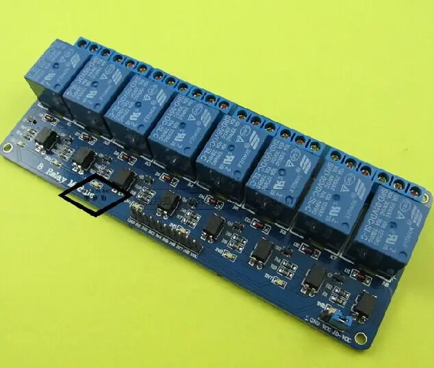 Бесплатная доставка с оптроном 8-канальный релейный модуль контрольная панель