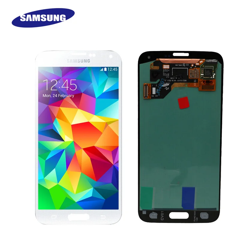 Супер AMOLED S5 LCD для Samsung Galaxy S5 LCD G900F G900M G900A G900T дисплей сенсорный экран дигитайзер замена экрана