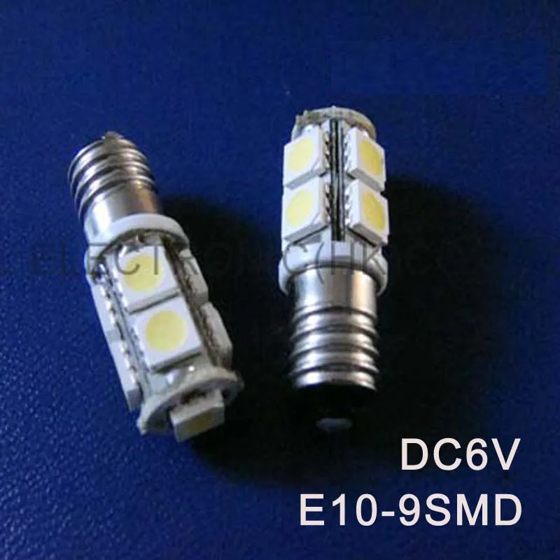 Высокое качество DC6.3V 6 V E10 светодиодные лампочки индикаторная лампа сигнальный фонарь Предупреждение огни Предупреждение сигнала 50 шт./лот