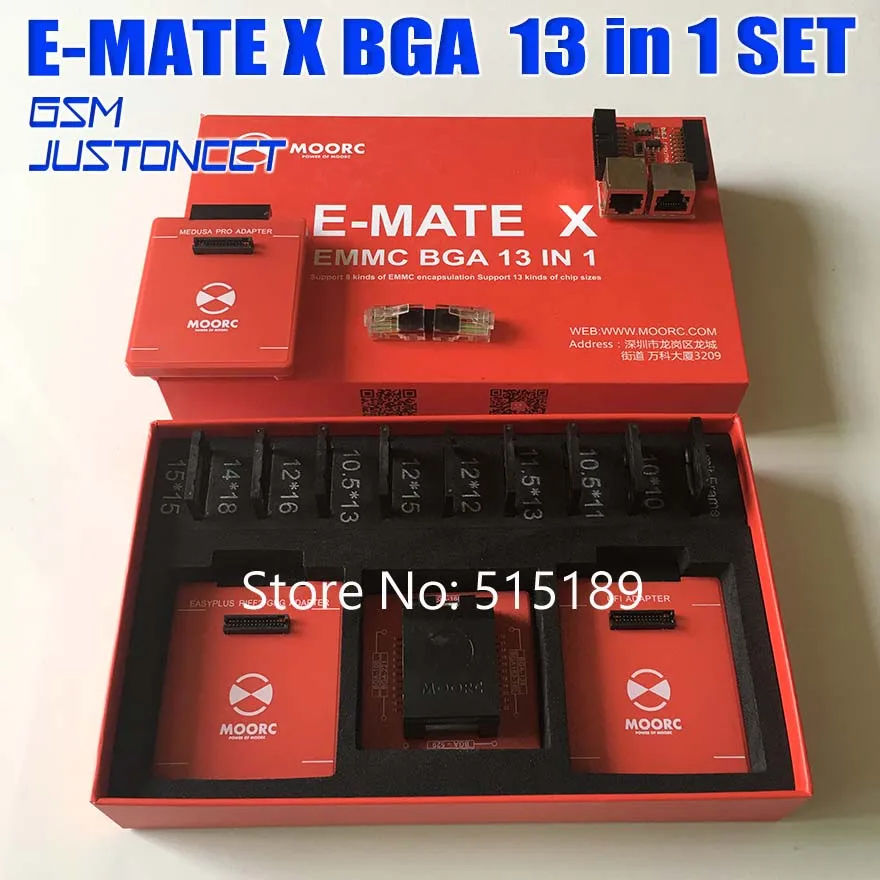 E-MATE X 13 в 1 Emate pro box V3 версия E-Socket 13 в 1 без сварки BGA169E BGA162 BGA221 для легкий JTAG riff medusa ufi box