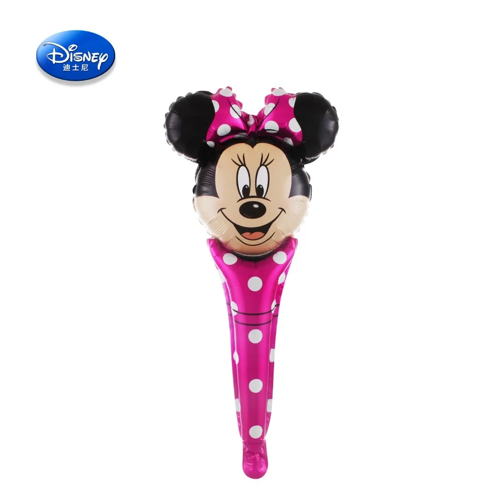 Disney оригинальные надувные игрушки воздушный шар Микки и его друзья алюминиевая пленка мультфильм ручной стикер летучие мыши палка