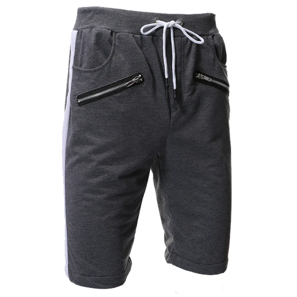 Fashsiualy бермуды masculina мужские на молнии карман стиль хлопок мульти-комбинезоны с карманами шорты модные брюки шорты мужские