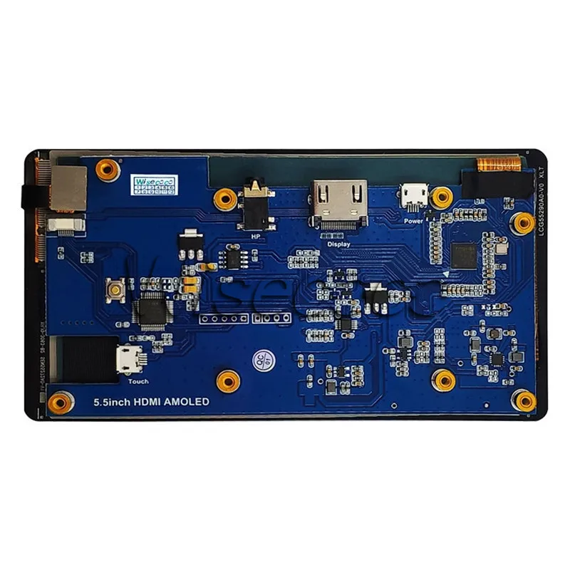 Для Raspberry Pi 3 3B + 2B 5 дюймов AMOLED OLED LCD 1080P 1920*1080 Емкостный сенсорный экран и закаленное
