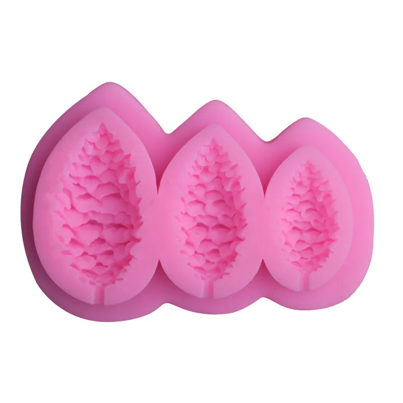 DIY силиконовые шоколадные формы сосновый конус стиль помадки изготовление форм