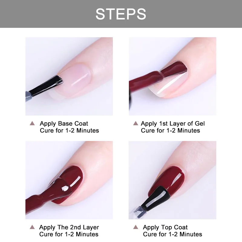 

MIZHSE Gellak Set Soak Off Varnish Acrylic Nail Kit Nail Design All For Manicure Gel Nail Polish Set Use With UV LED Nail Lamp