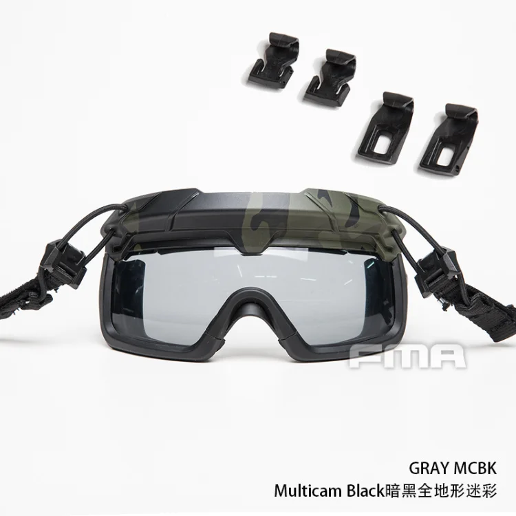 Tactical Helmet Safety Goggles GRAY Tactical riot goggles FOR all ARC guides with OPS-CORE specs Helmet - Цвет: MCBK