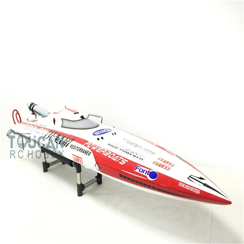 DT125 ARTR 49 &quot30CC бензин стекловолокно RC гоночная лодка Глубокий V Monohull TH02677|racing boat|rc