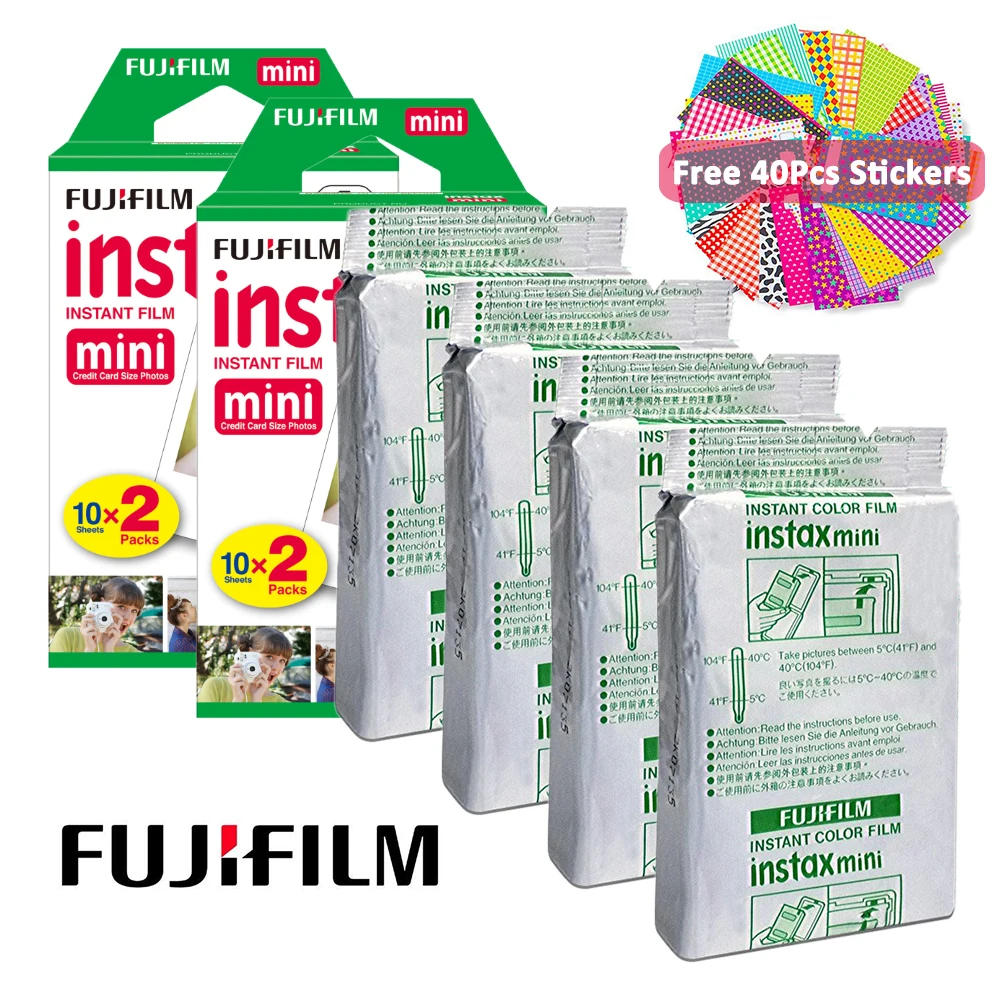Фотобумага Fujifilm Instax Mini 40 шт. для камеры 9 11 8 50s 90 70 SP 1 + подарок|Фотоплёнка| |