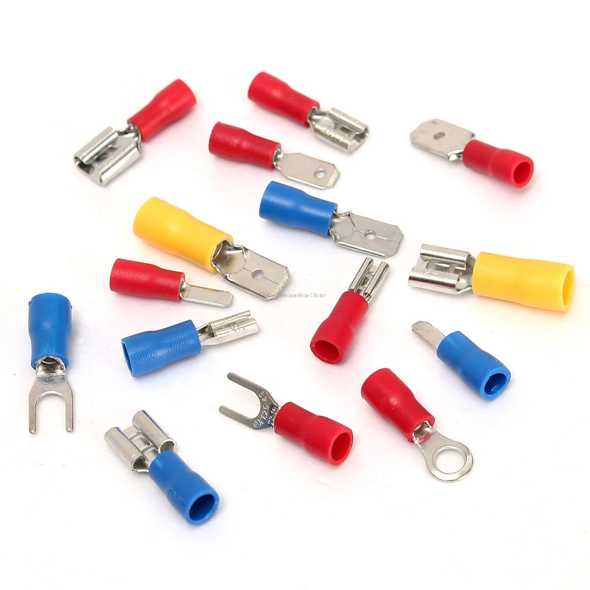 Изолированные клеммы 280 шт./лот Электрический обжимной соединитель лопатка набор