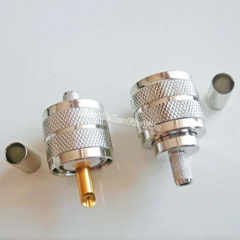 10X PL259 UHF паяльный обжим RG58 RG142 RG400 LMR195 LMR200 RF соединитель G|connector crimp|connector pl259connector male |