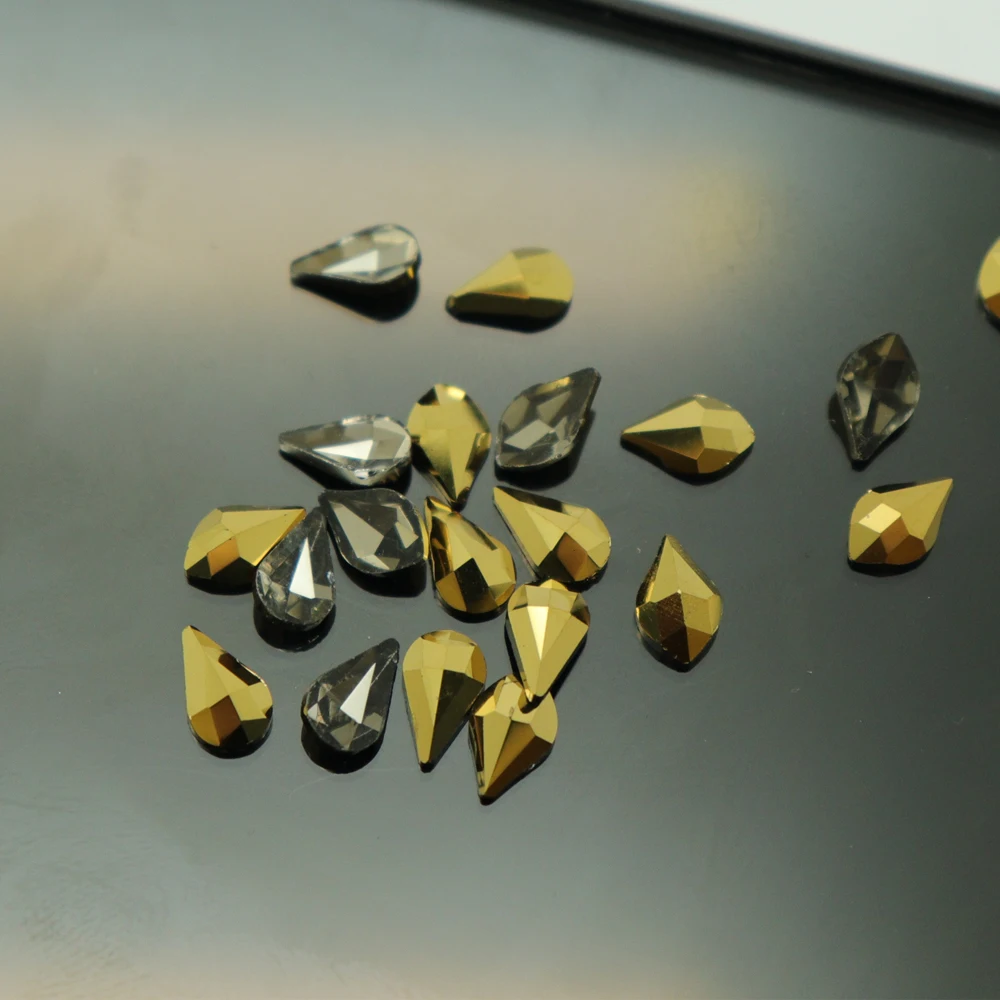 72 шт. Aurum кристаллы диамантами и СТРАЗА под Камень Золото Ретро дизайн Стекло