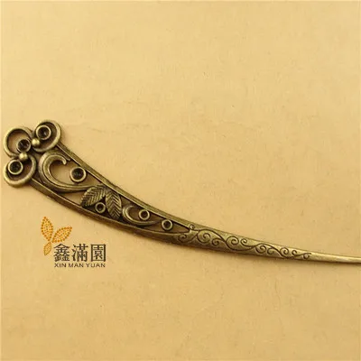 A3417 antique bronze 10Pcs Vintage Hair Stick Metal Alloy Kanzashi Japanese Hair Sticks for Women YW0006 - Окраска металла: A3417 antique bronze