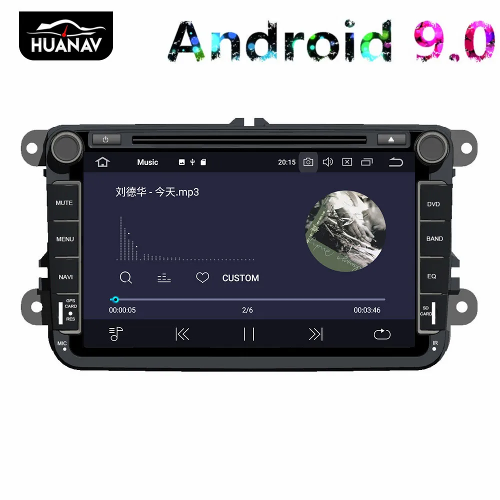 Универсальный автомобильный DVD плеер на Android 9 0 2 DIN для Volkswagen Passat B6 B7 Polo Jetta din Радио