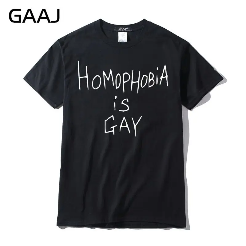 Футболка GAAJ Гомофобия-это геи женская одежда для влюбленных футболка женские