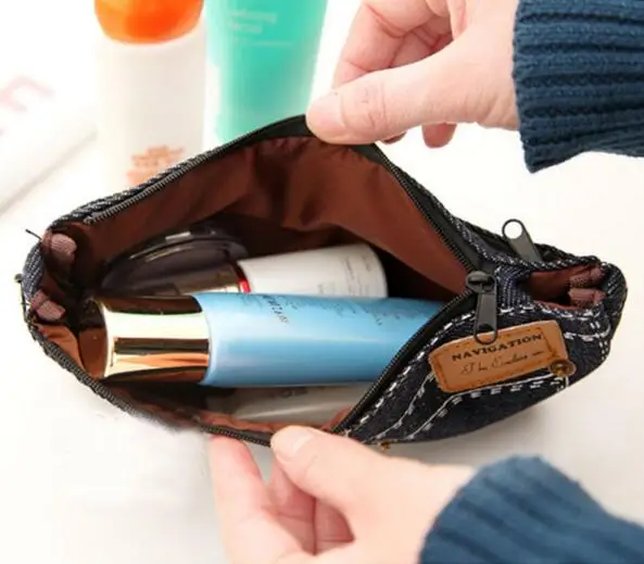 Новые креативные джинсовые шорты пенал с большой емкостью сумка-карандаш на