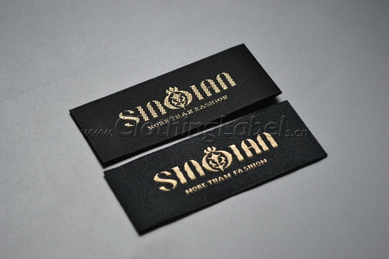 

China 2016 popular soft woven label sewing tag for main label