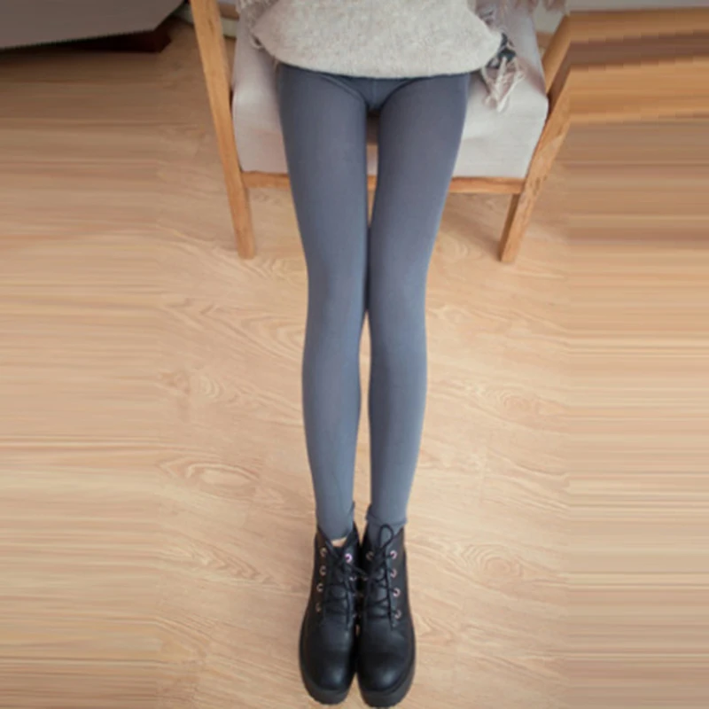 Высокое качество женские теплые леггинсы осенние модные плюс тонкие бархатные