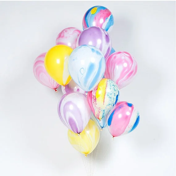 10pcs/lot Rainbow Printed Latex Balloon Balloons Party baby shower Ballon wedding/christmas balloon | Дом и сад